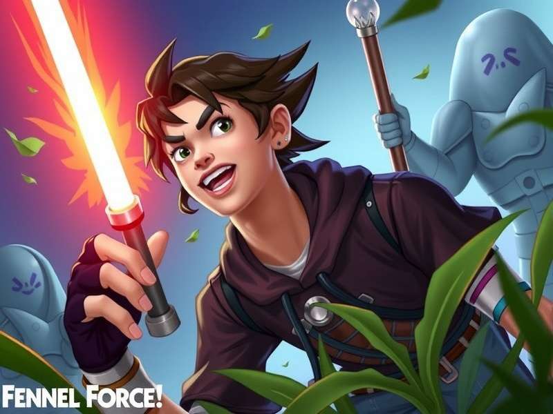 Fennel Force Main Character in Action Fennel Force Game Hero